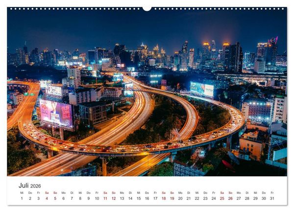 Produktbild: Bangkok - Die spektakul&auml;re Hauptstadt von Thailand. (hochwertiger Premium Wandkalender 2026 DIN A2 quer), Kunstdruck in Hochglanz