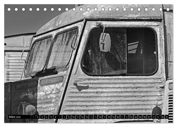 Produktbild: Citro&euml;n HY eine Legende in Schwarzwei&szlig; (Tischkalender 2026 DIN A5 quer), CALVENDO Monatskalender