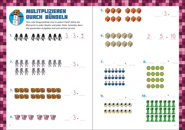 Produktbild: Mathe f&uuml;r Minecrafter - Mein extrastarkes &Uuml;bungsbuch