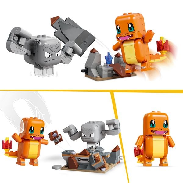 Produktbild: LEGO Pok&eacute;mon SMART Play: Glumandas und Kleinsteins H&ouml;hlenduell kompatibles Set 72157
