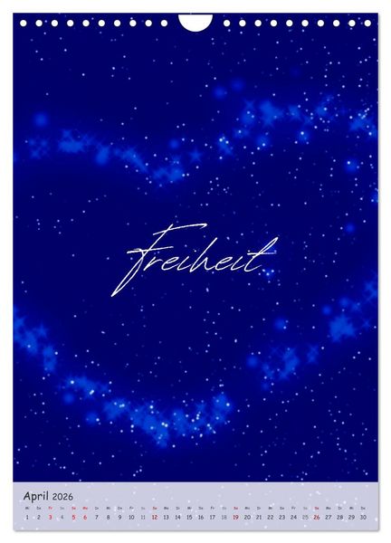 Produktbild: 12 Worte f&uuml;r Liebe (Wandkalender 2026 DIN A4 hoch), CALVENDO Monatskalender
