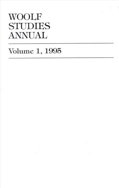 Produktbild: Hussey, M: Woolf Studies Annual 1995