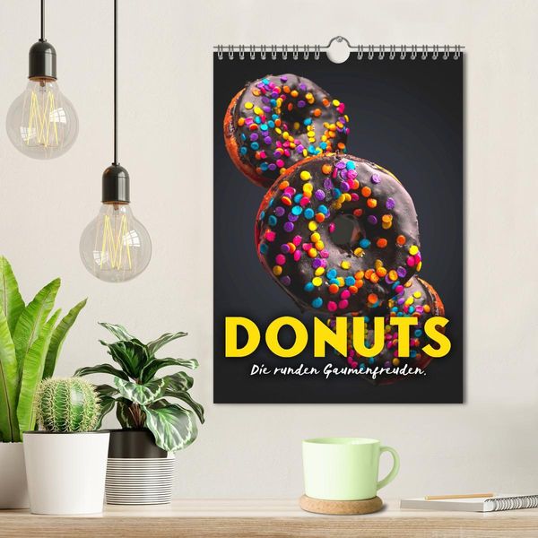 Produktbild: Donuts - Die runden Gaumenfreuden. (Wandkalender 2026 DIN A4 hoch), CALVENDO Monatskalender