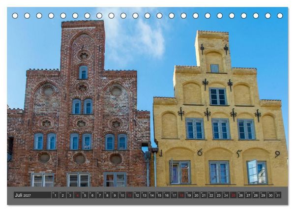 Produktbild: Die Hansestadt L&uuml;beck (Tischkalender 2027 DIN A5 quer), CALVENDO Monatskalender