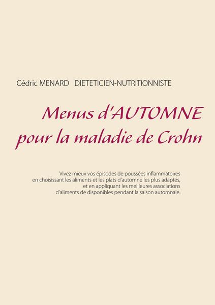 Produktbild: Menus d'automne pour la maladie de Crohn