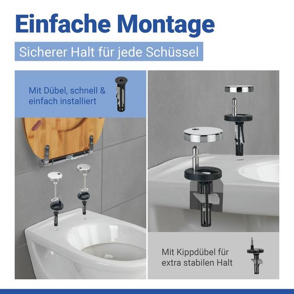 Produktbild: WC-Sitz Mod. Bambusa, Toilettensitz aus Bambus