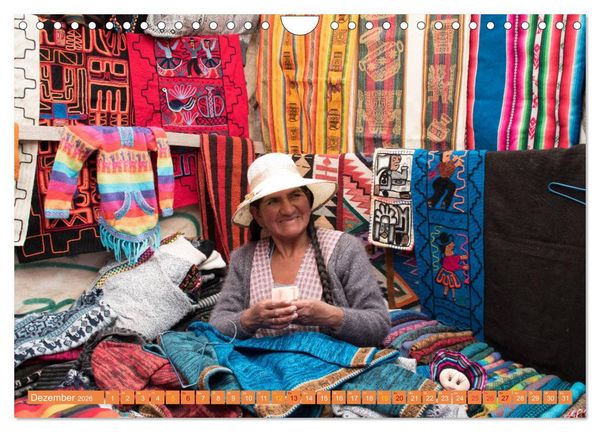 Produktbild: Farbenfrohes Bolivien (Wandkalender 2026 DIN A4 quer), CALVENDO Monatskalender