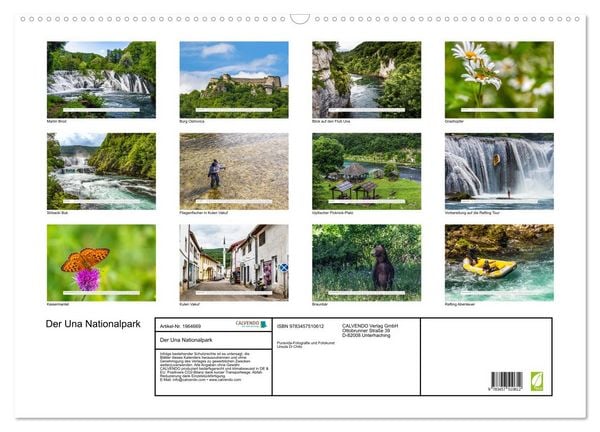 Produktbild: Der Una Nationalpark (Wandkalender 2026 DIN A2 quer), CALVENDO Monatskalender