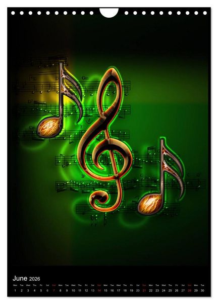 Produktbild: Jazz Over Time (Wall Calendar 2026 DIN A4 portrait), CALVENDO 12 Month Wall Calendar