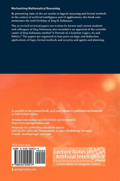 Produktbild: Mechanizing Mathematical Reasoning