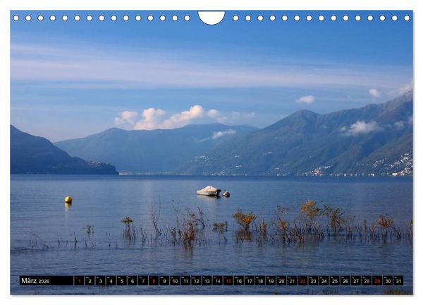 Produktbild: Lago Maggiore - Der malerische See in Italien und der Schweiz (Wandkalender 2026 DIN A4 quer), CALVENDO Monatskalender
