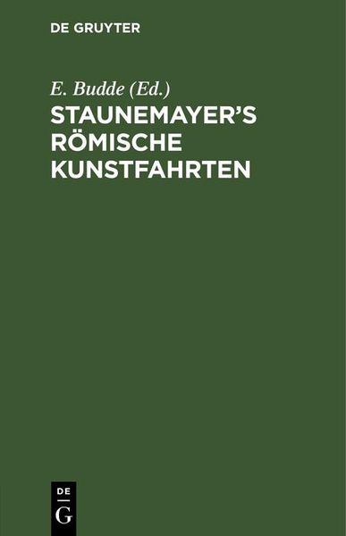 Produktbild: Staunemayer's r&ouml;mische Kunstfahrten