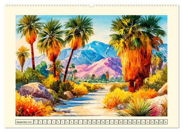 Produktbild: USA Impressionen. Zwischen Metropolen und Nationalparks (Wandkalender 2027 DIN A2 quer), CALVENDO Monatskalender