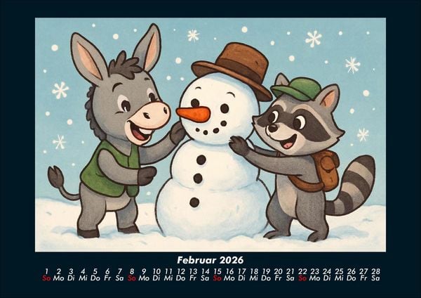 Produktbild: Huf & Rocco Abenteuer durchs Jahr 2026 Fotokalender DIN A4