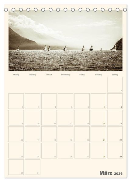 Produktbild: Der Gardasee im Norden 2026 (Tischkalender 2026 DIN A5 hoch), CALVENDO Monatskalender