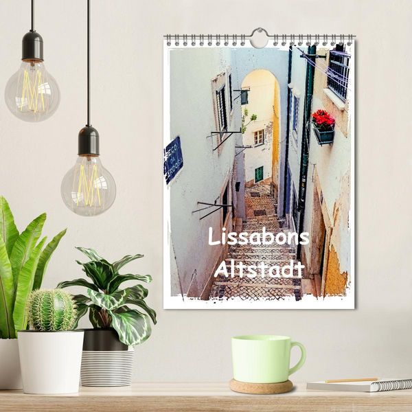 Produktbild: Lissabons Altstadt (Wandkalender 2025 DIN A4 hoch), CALVENDO Monatskalender