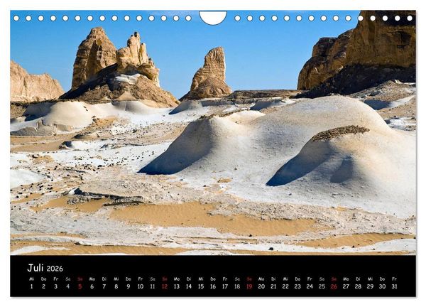 Produktbild: Weisse W&uuml;ste &Auml;gypten (Wandkalender 2026 DIN A4 quer), CALVENDO Monatskalender