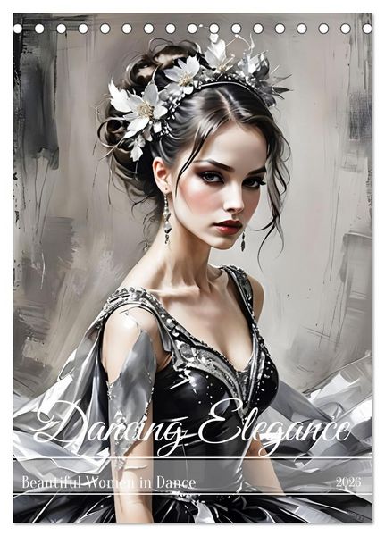 Produktbild: Dancing Elegance (Desk Calendar 2026 DIN A5 portrait), CALVENDO 12 Month DeskCalendar