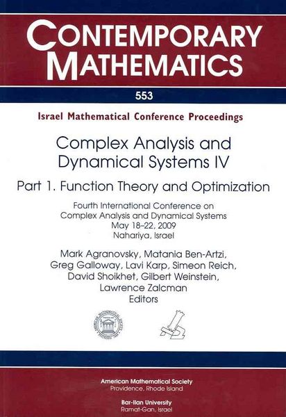 Produktbild: Complex Analysis and Dynamical Systems IV