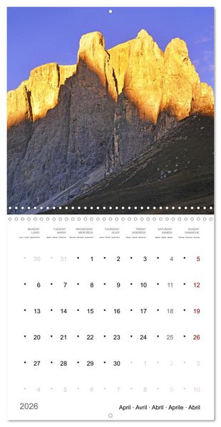 Produktbild: Dolomites Moments in the light (Wall Calendar 2026 12 &times; 12 Inch) CALVENDO 12 Month Wall Calendar
