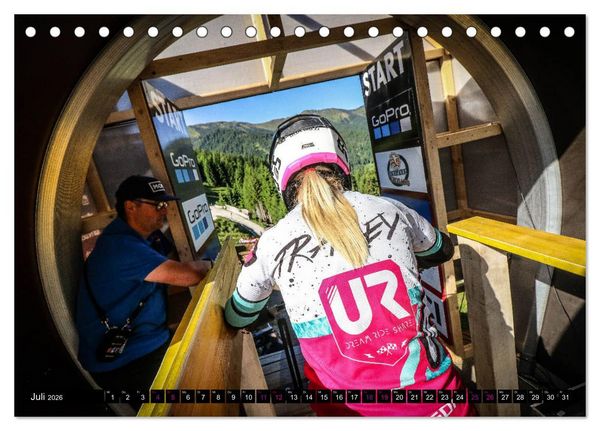Produktbild: Women Downhill Racing (Tischkalender 2026 DIN A5 quer), CALVENDO Monatskalender