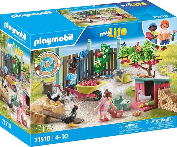 PLAYMOBIL 71510 - My Life - Kleine Hühnerfarm im Tiny Haus Garten