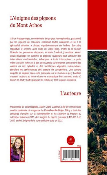 Produktbild: Marie-Claire Cardinal: L'&eacute;nigme des pigeons du Mont Athos