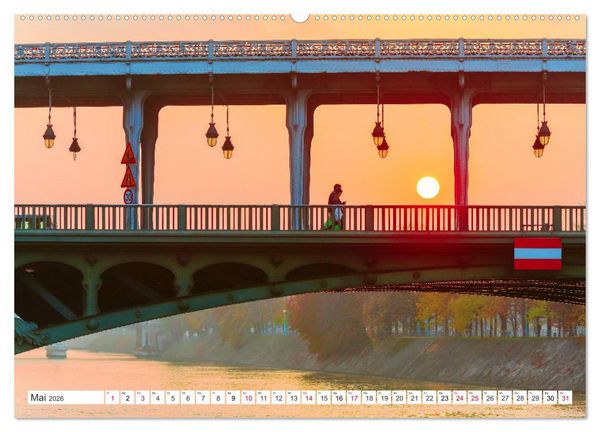 Produktbild: Geliebtes Paris - Ein Bilderbogen aus der Stadt der Liebe (hochwertiger Premium Wandkalender 2026 DIN A2 quer), Kunstdruck in Hochglanz