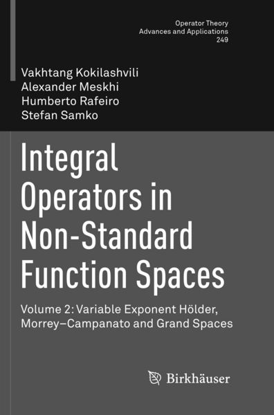 Produktbild: Integral Operators in Non-Standard Function Spaces