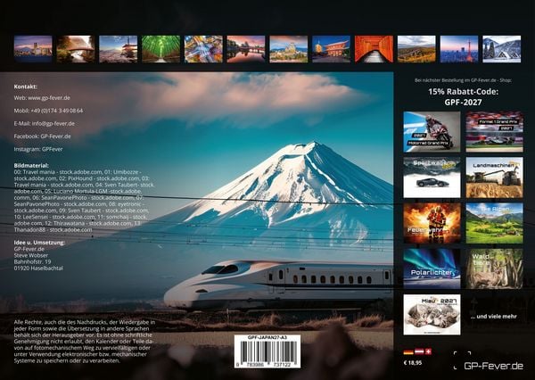 Produktbild: Japan - Im Land der aufgehenden Sonne - 2027 - Kalender DIN A3