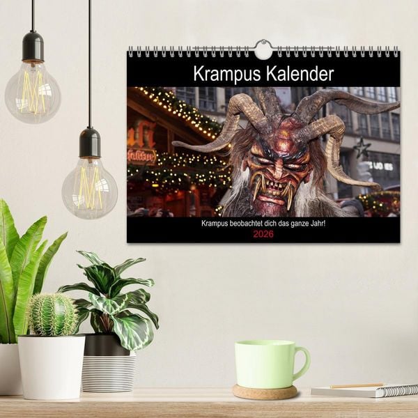 Produktbild: Krampus Kalender 2026 (Wandkalender 2026 DIN A4 quer), CALVENDO Monatskalender