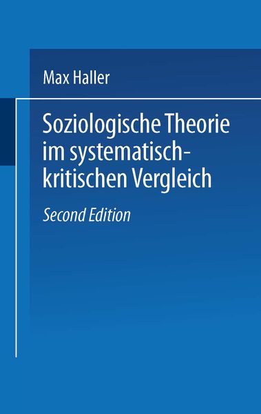Produktbild: Soziologische Theorie im systematisch-kritischen Vergleich