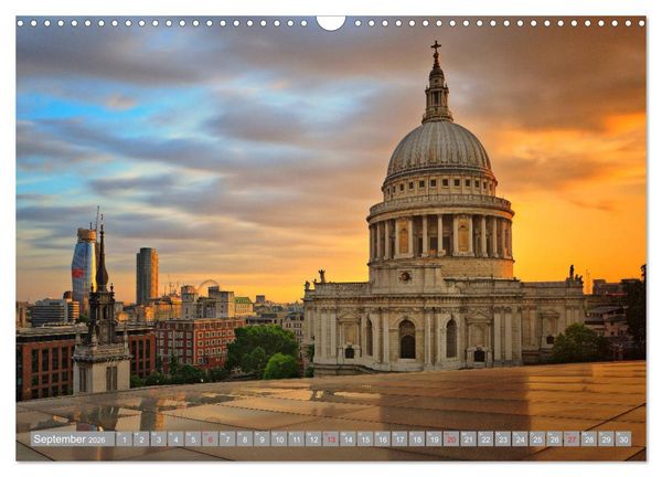 Produktbild: London Sehensw&uuml;rdigkeiten (Wandkalender 2026 DIN A3 quer), CALVENDO Monatskalender
