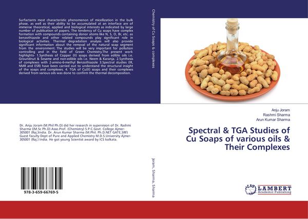 Produktbild: Spectral & TGA Studies of Cu Soaps of various oils & Their Complexes