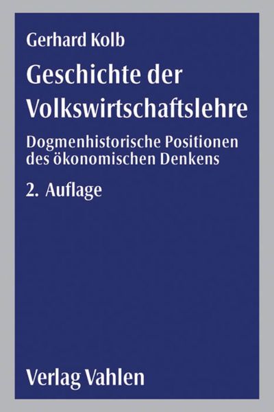 Produktbild: Geschichte der Volkswirtschaftslehre