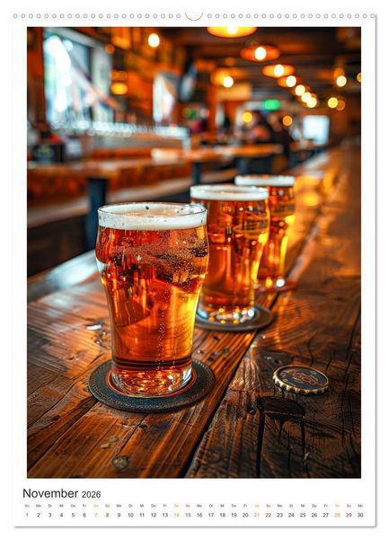 Produktbild: Cooles Bier - K&ouml;stliches aus der Natur. (Wandkalender 2026 DIN A2 hoch), CALVENDO Monatskalender