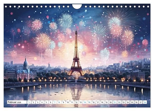Produktbild: Eiffelturm: Kreativ anders (Wandkalender 2026 DIN A4 quer), CALVENDO Monatskalender