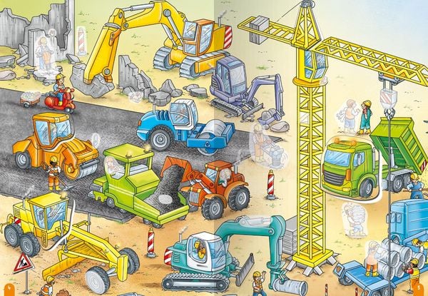 Produktbild: Wimmeln, R&auml;tseln, Stickern: Fahrzeuge