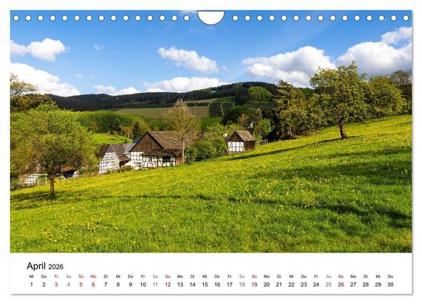 Produktbild: Sauerland - Land der tausend Berge (Wandkalender 2026 DIN A4 quer), CALVENDO Monatskalender