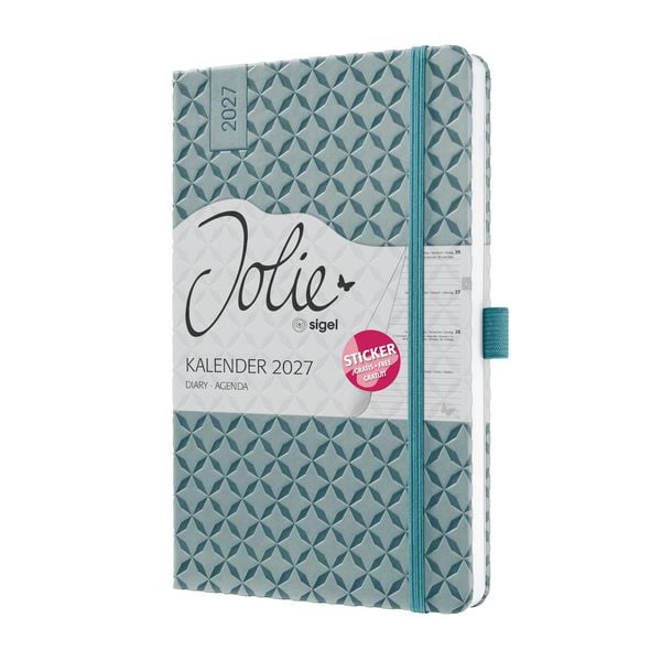 Produktbild: SIGEL 7J133 Wochenkalender Jolie 2027, ca. A5, mittelblau
