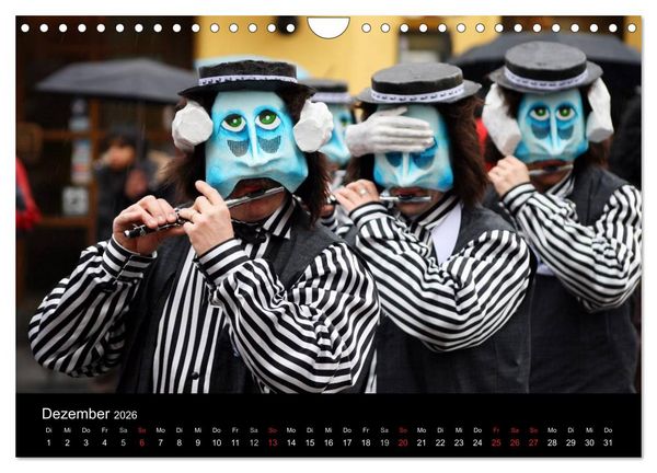 Produktbild: Basler Fasnacht - die drey scheenschte D&auml;&auml;g (Wandkalender 2026 DIN A4 quer), CALVENDO Monatskalender