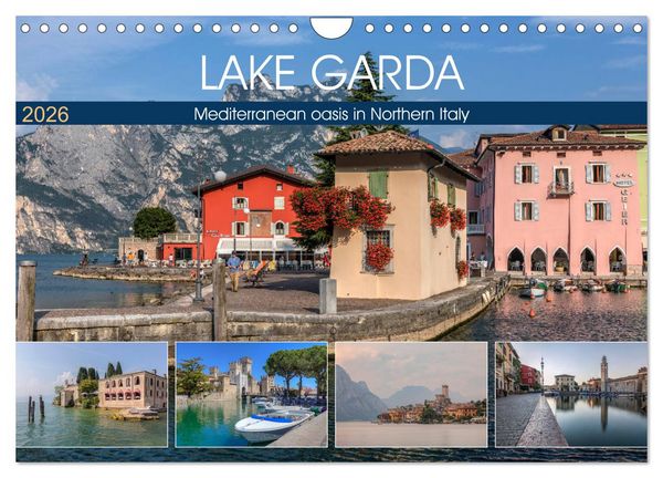 Produktbild: Lake Garda Mediterranean oasis in Northern Italy (Wall Calendar 2026 DIN A4 landscape), CALVENDO 12 Month Wall Calendar