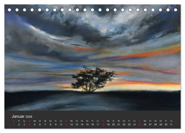 Produktbild: Landschaftspastelle (Tischkalender 2026 DIN A5 quer), CALVENDO Monatskalender