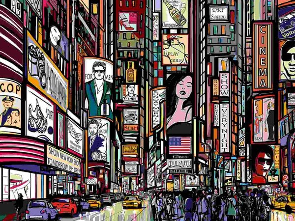 Produktbild: Erwachsenenpuzzle 1000 Teile - Buntes New York