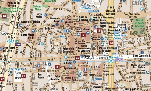 Produktbild: Barcelona, Borch Map