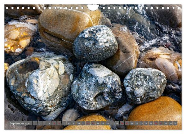 Produktbild: Konglomerate bunte Steine und W&auml;nde am Meer (Wandkalender 2026 DIN A4 quer), CALVENDO Monatskalender