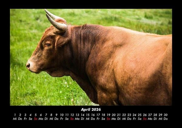 Produktbild: Kuhkalender 2026 Fotokalender DIN A3