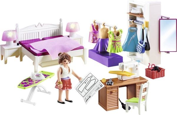 Produktbild: PLAYMOBIL® 70208 Schlafzimmer mit Nähecke