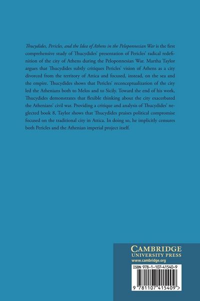Produktbild: Thucydides, Pericles, and the Idea of Athens in the Peloponnesian War