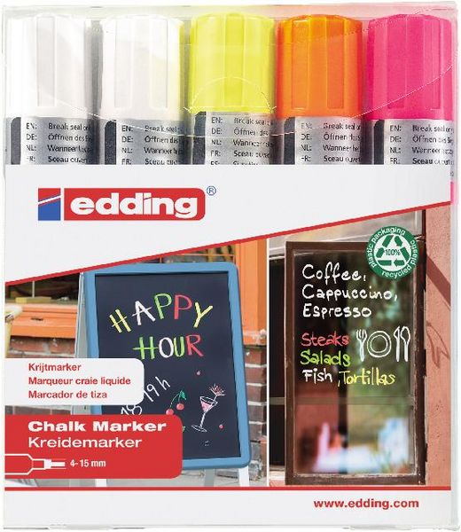 Produktbild: edding Kreidemarker 4090 5er Set